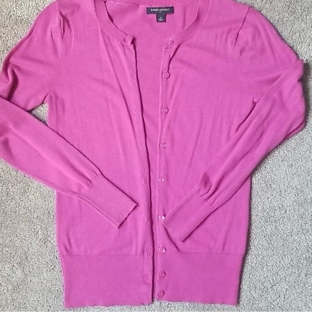 2 for $30 BANANA REPUBLIC Sweater Cardigan Pink Long…